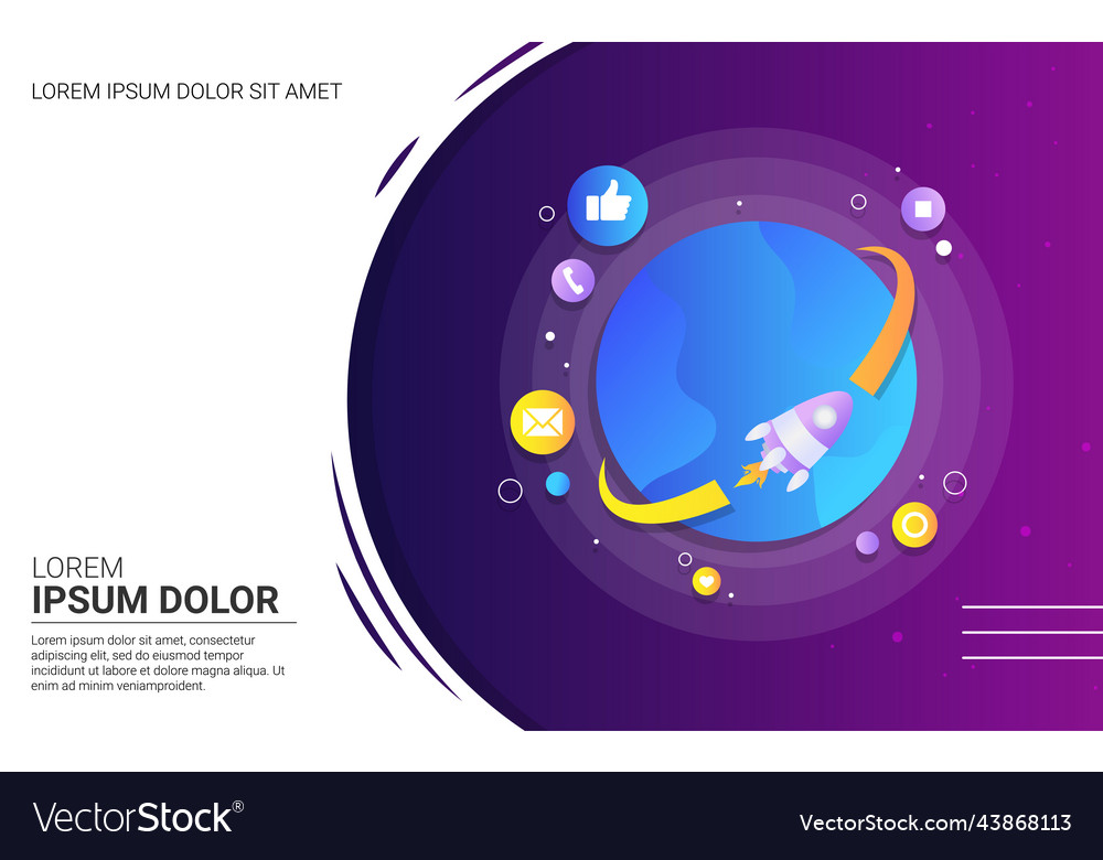 Template web banner modern design gradient stylish