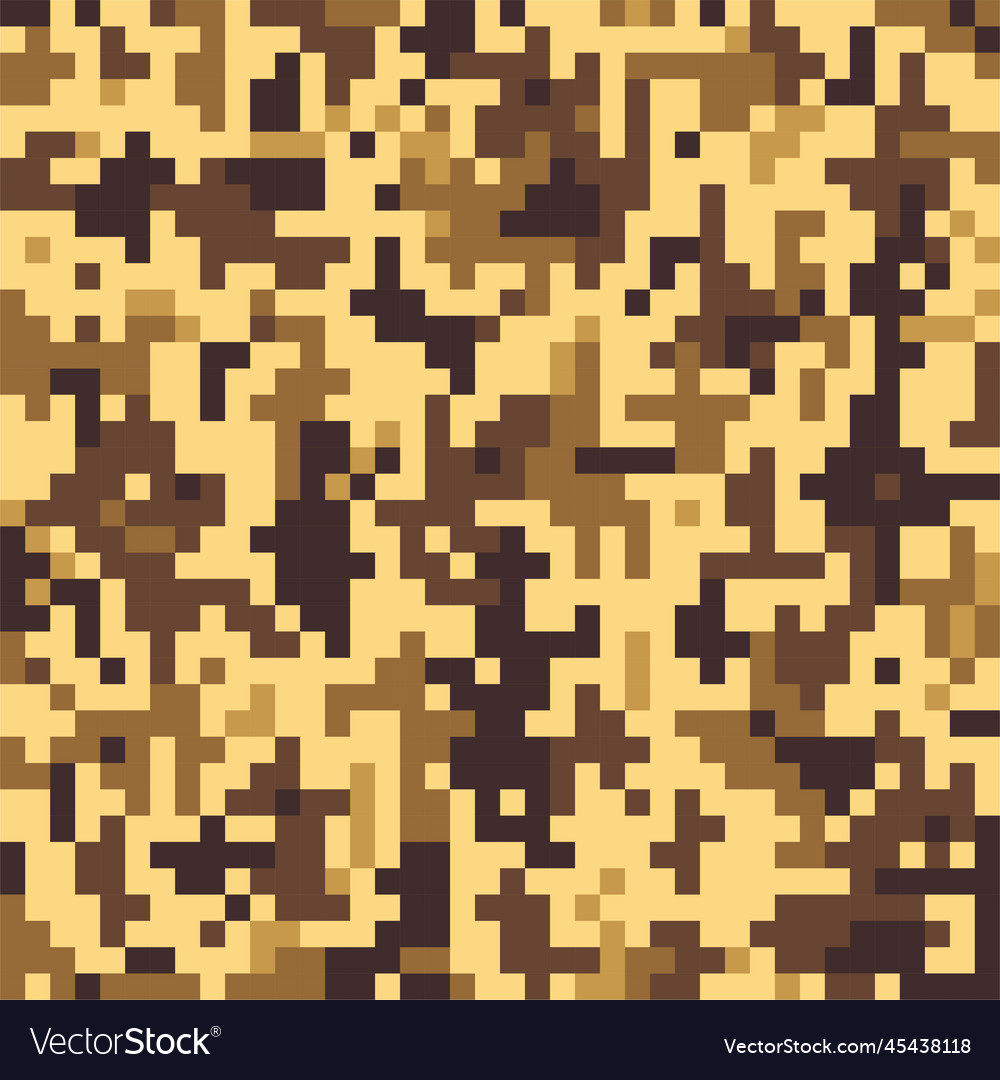 Camouflage military pixel Royalty Free Vector Image