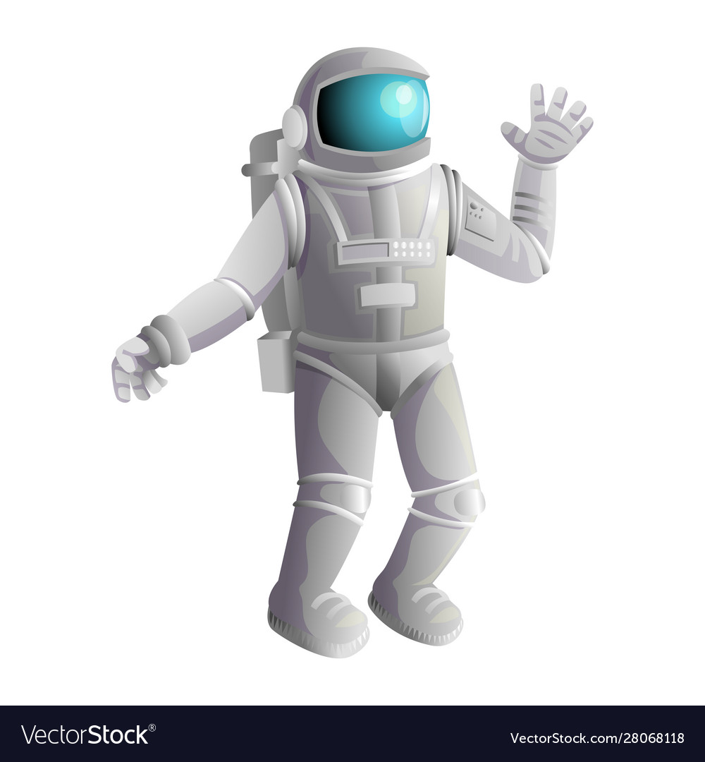 Cosmonaut in space astronaut spacesuit vector image Cosmonaut in space astronaut spacesuit