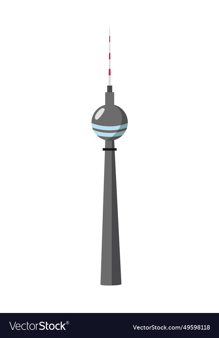 Germany tv tower Royalty Free Vector Image - VectorStock