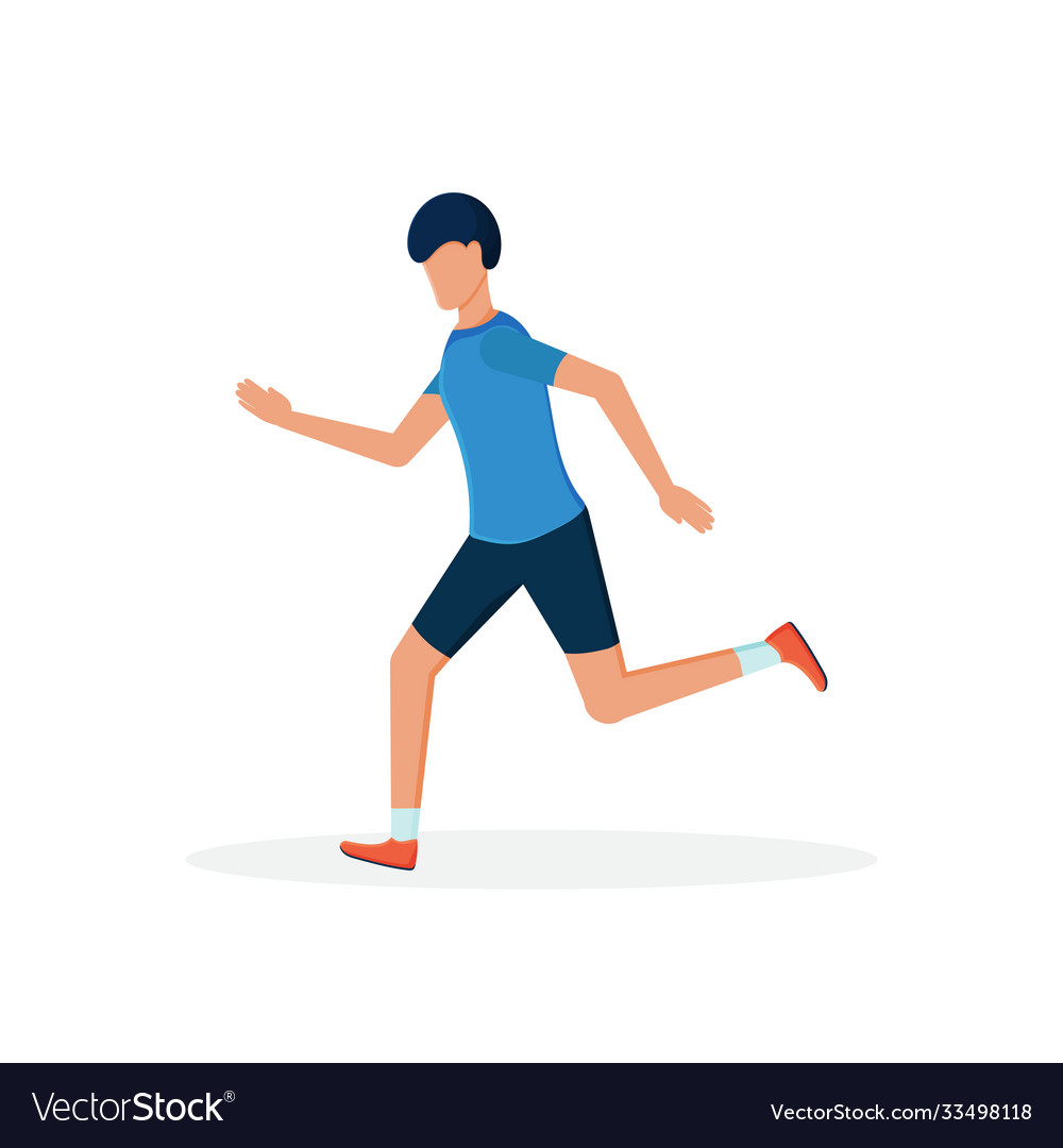 Man running vector image Man running