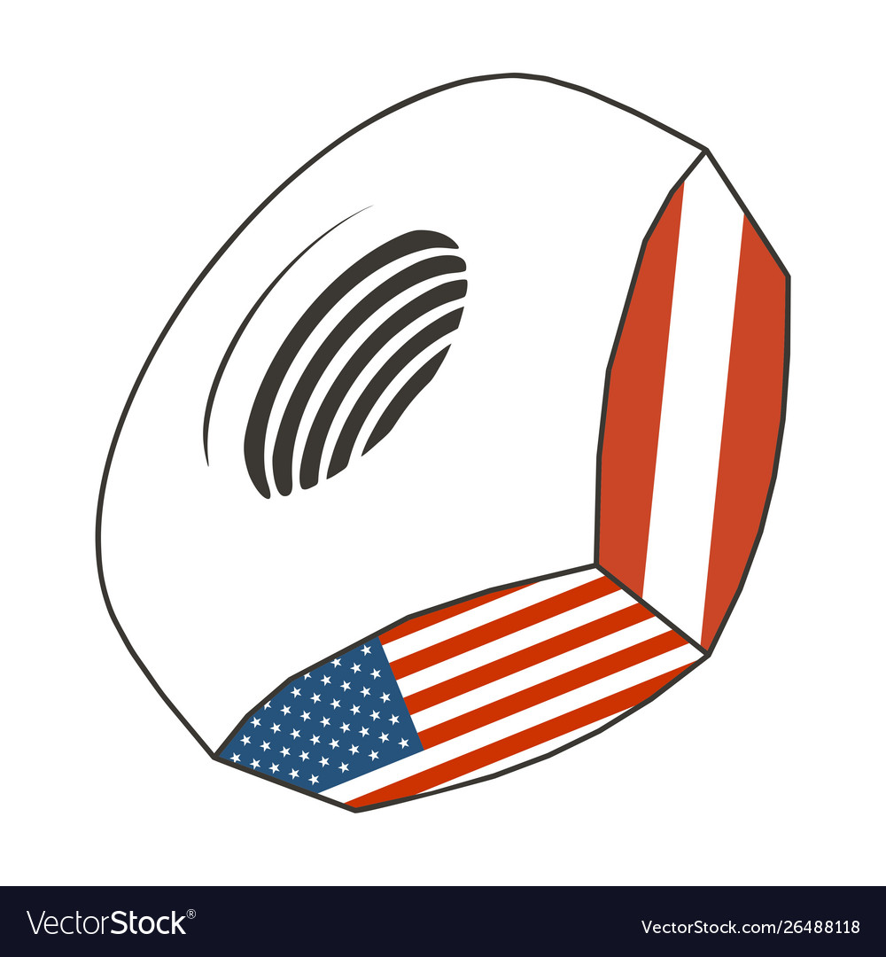 Nut with flags