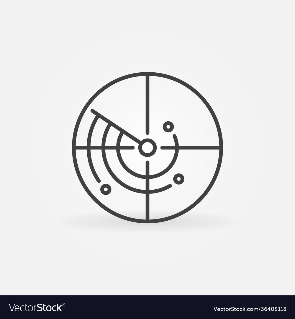 Radar Scan Round Icon