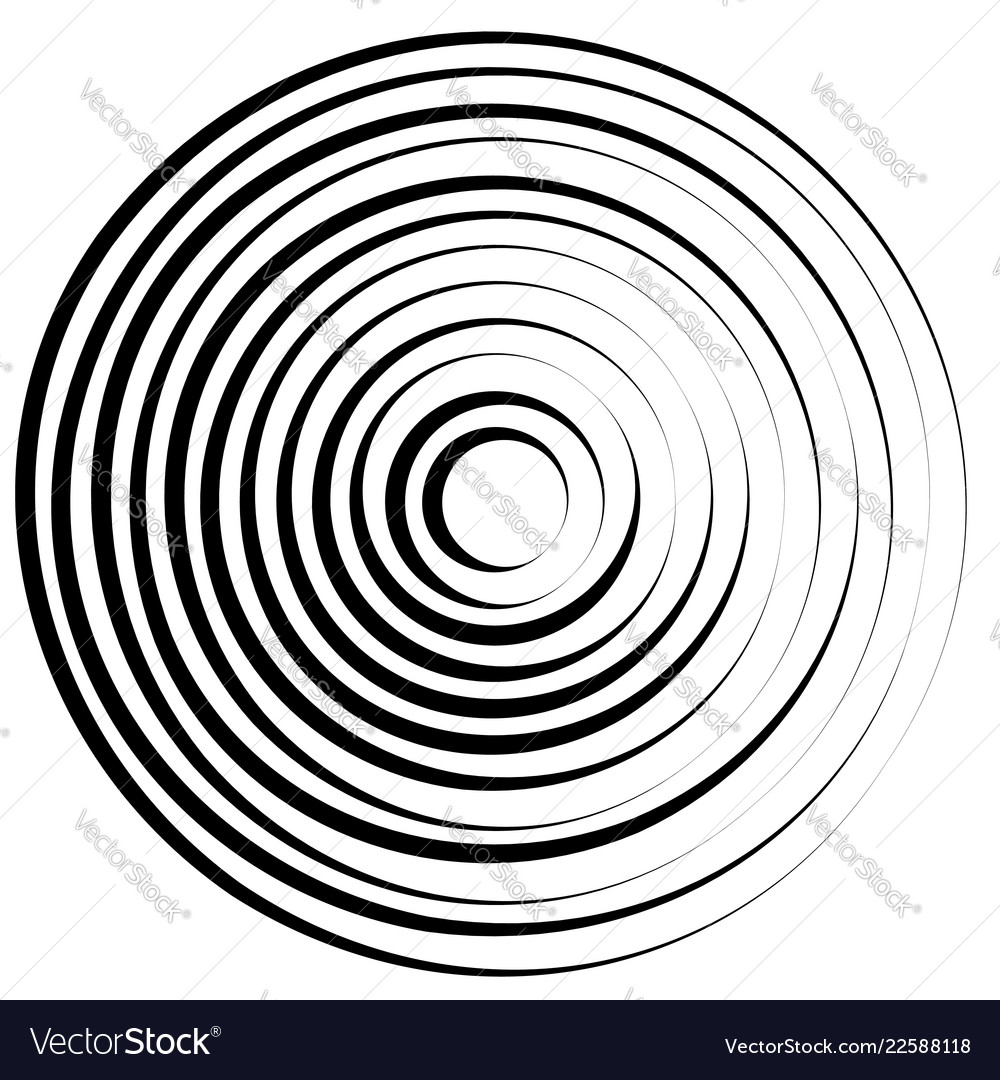 Radial Lines With Rotating Distortion Abstract Vector Image