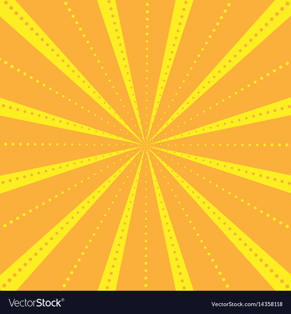 Rays striped with dots pattern light burst