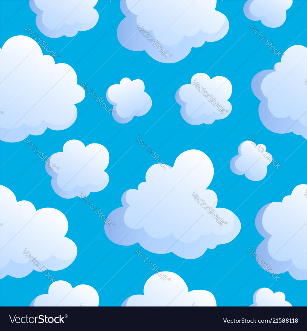 Seamless background with clouds 2