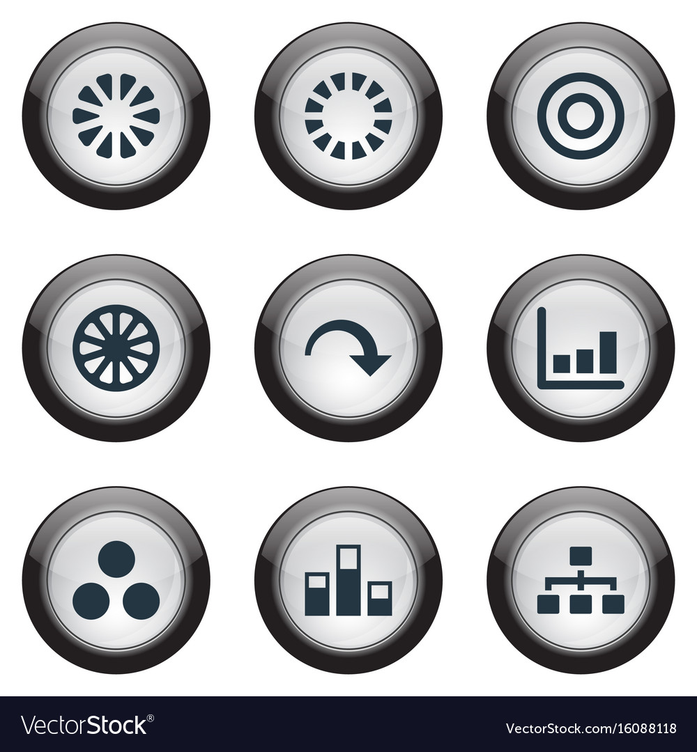 Set of simple icons element