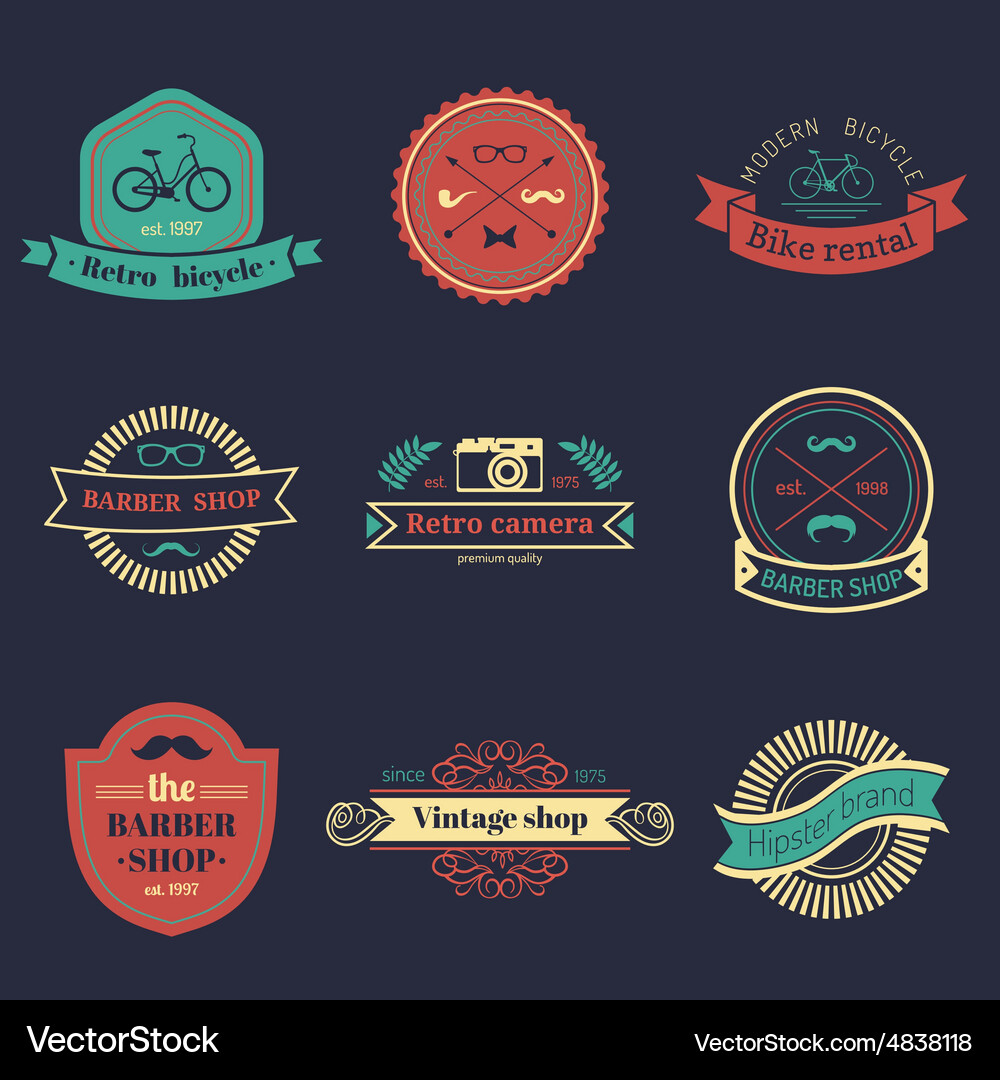Vintage design elements Royalty Free Vector Image