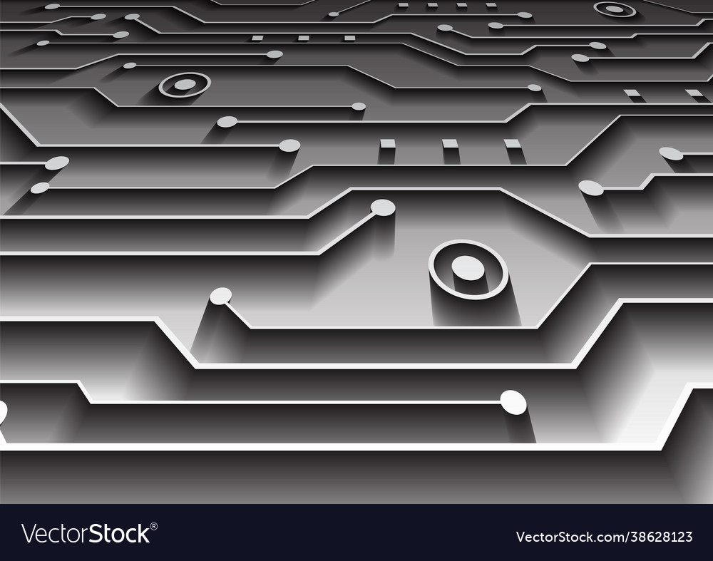 Circuit technology background with hi-tech digital Vector Image Circuit technology background with hi-tech digital