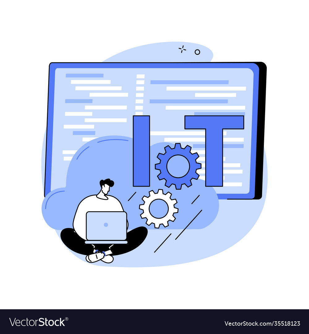 Iot development abstract concept vector image Iot development abstract concept