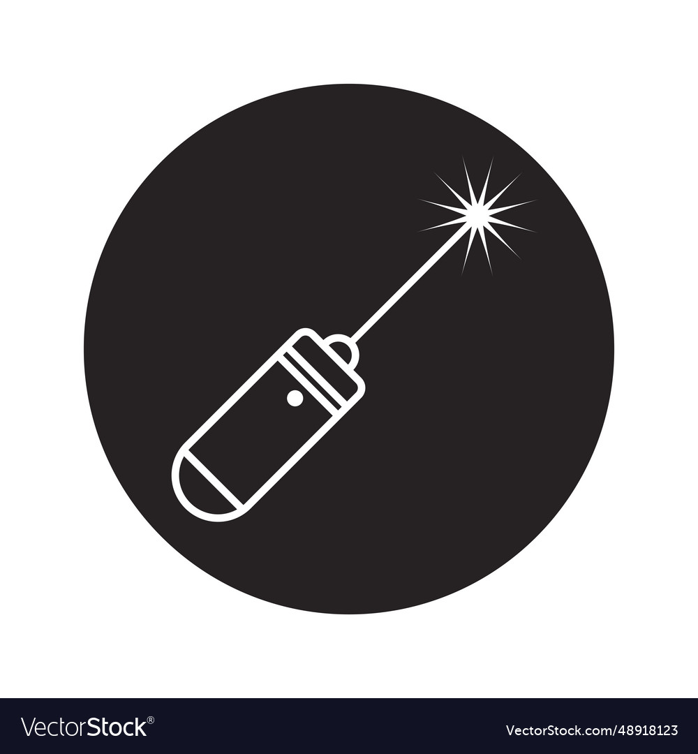 Laser pointer icon vector image Laser pointer icon