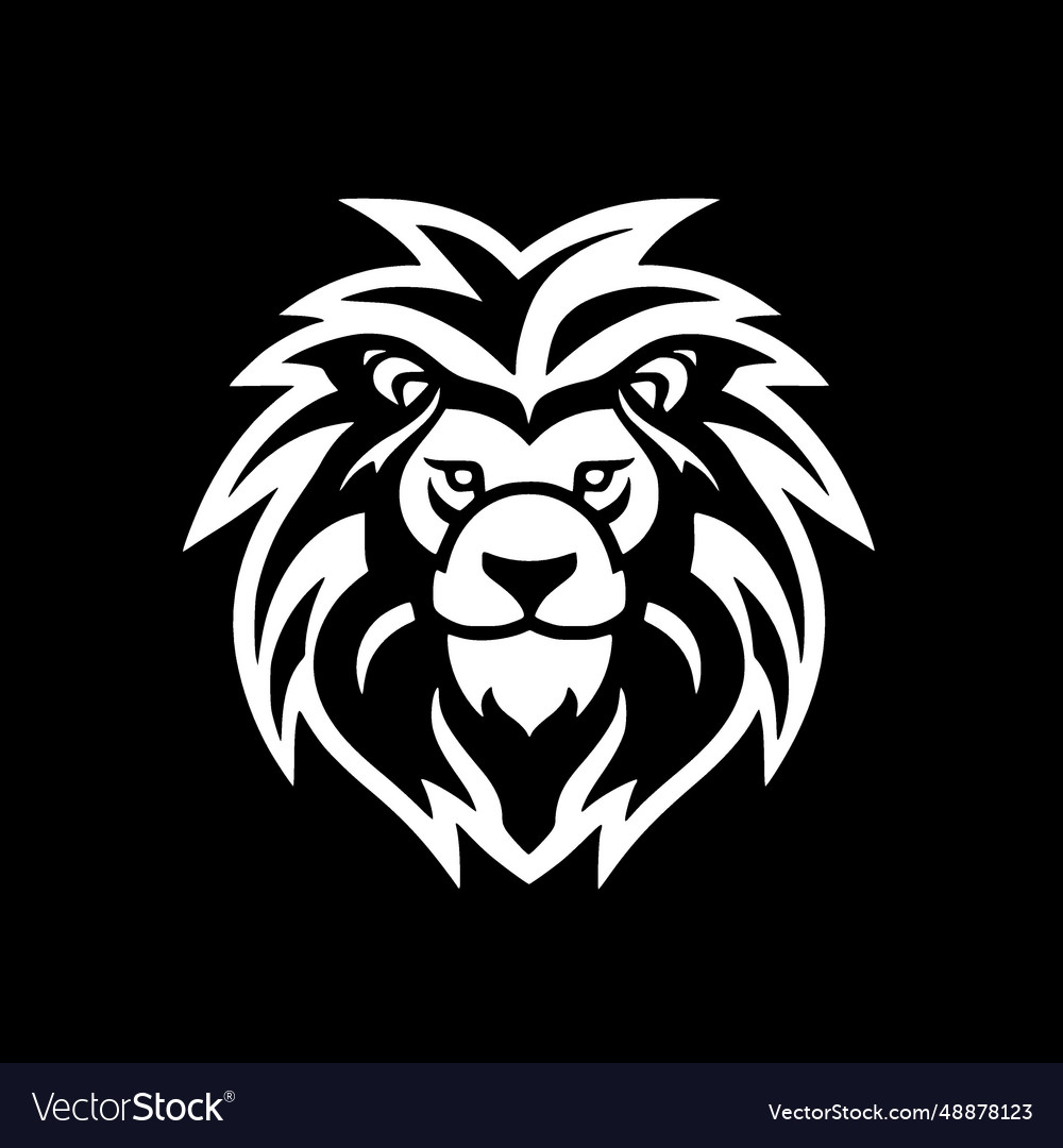 Lion - minimalist and flat logo