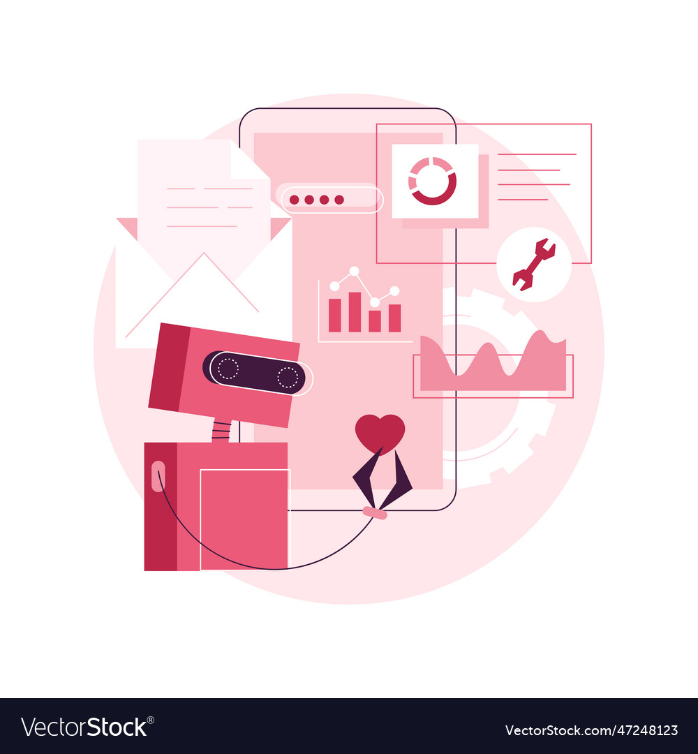 Marketing automation system abstract concept vector image Marketing automation system abstract concept