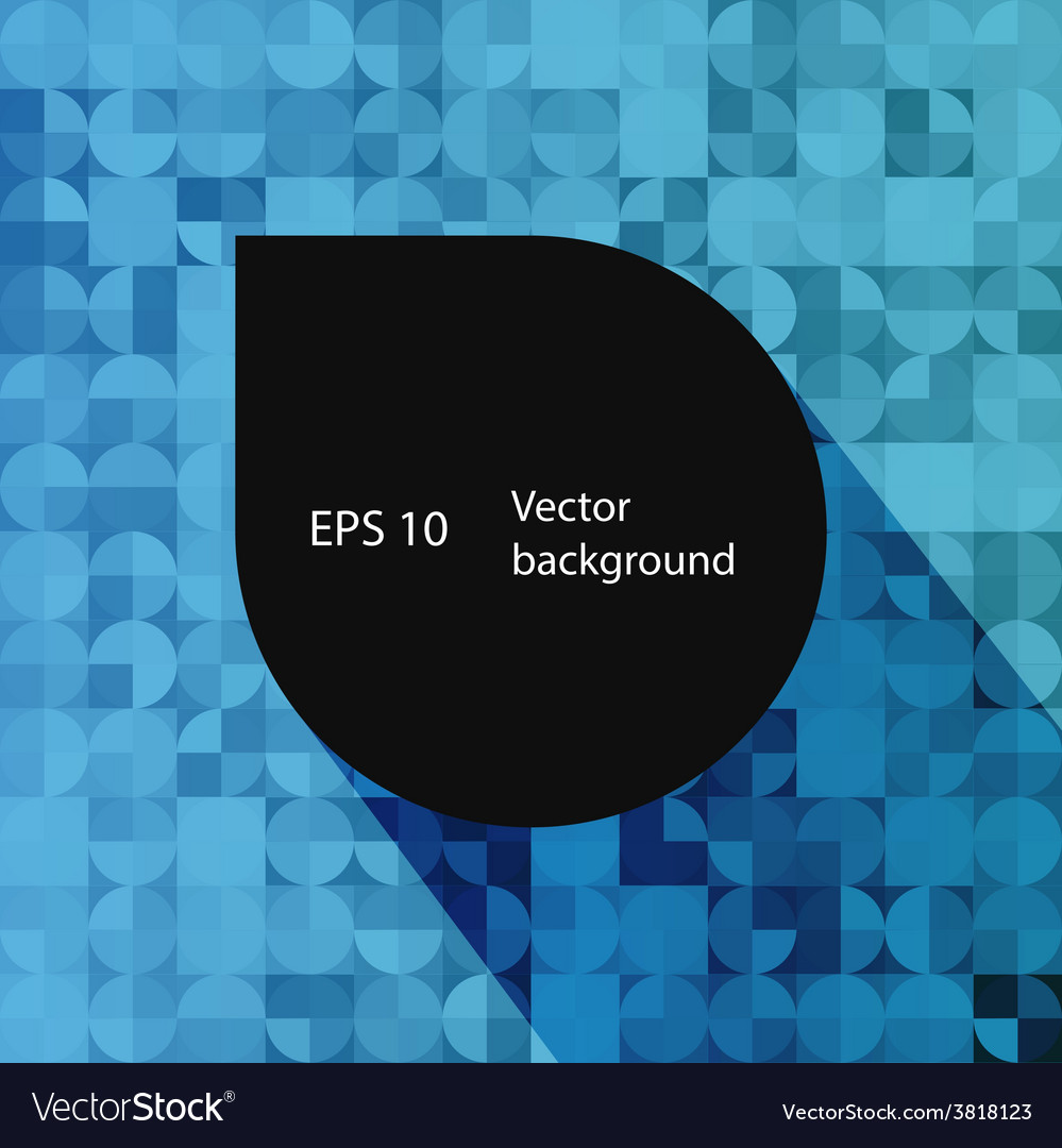 Mosaic from circle and square elements for your