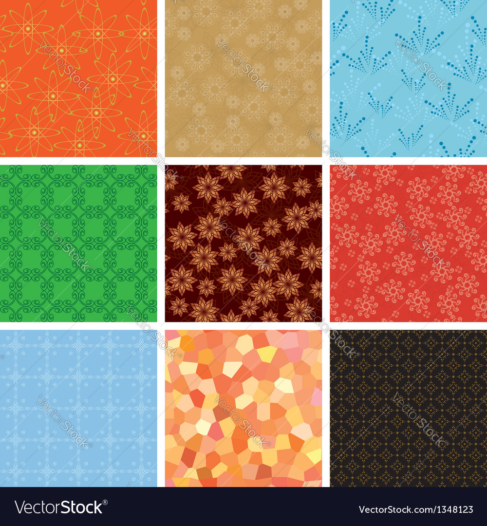 Set of various geometric pattern