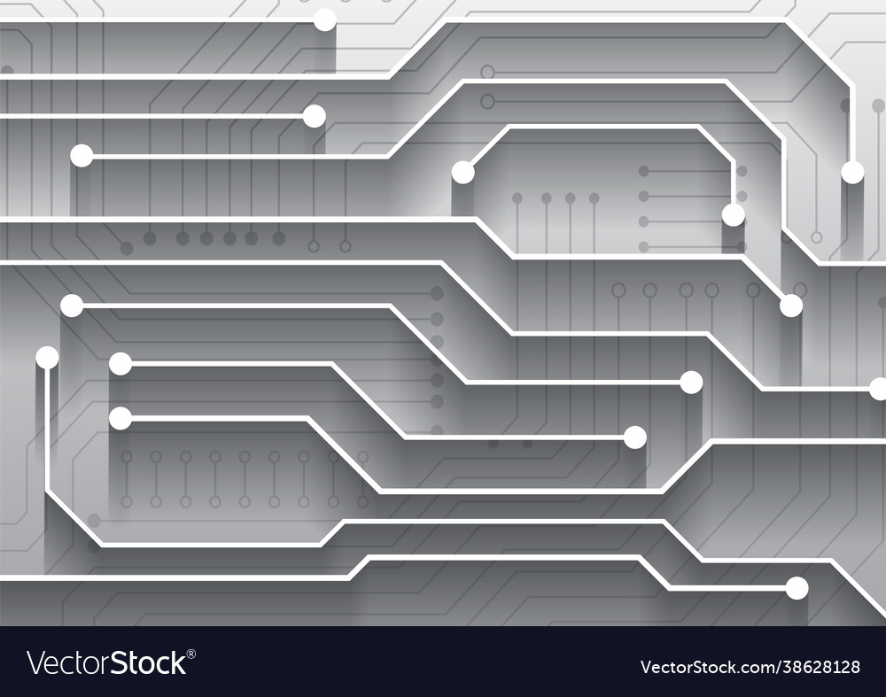 Circuit technology background with hi-tech digital Vector Image Circuit technology background with hi-tech digital