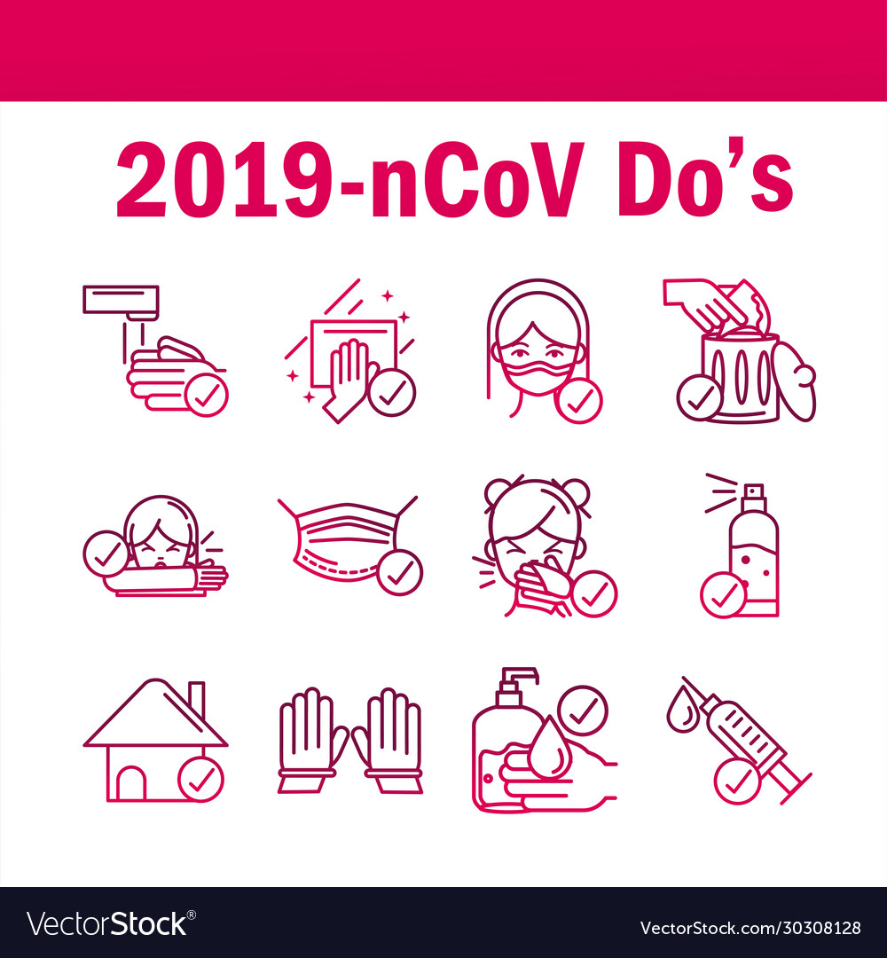 COVID-19 Prevention Icons