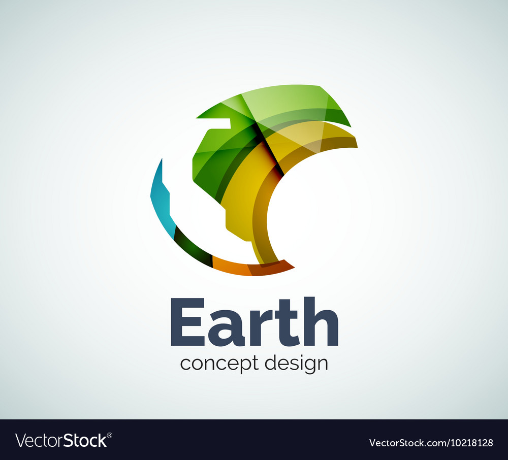 Earth logo template