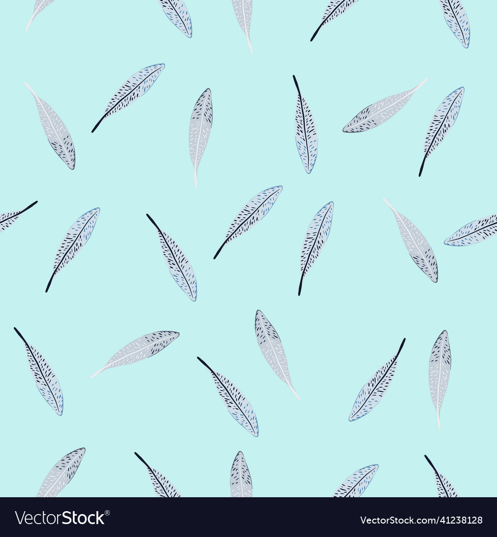 Feathers seamless pattern background feather