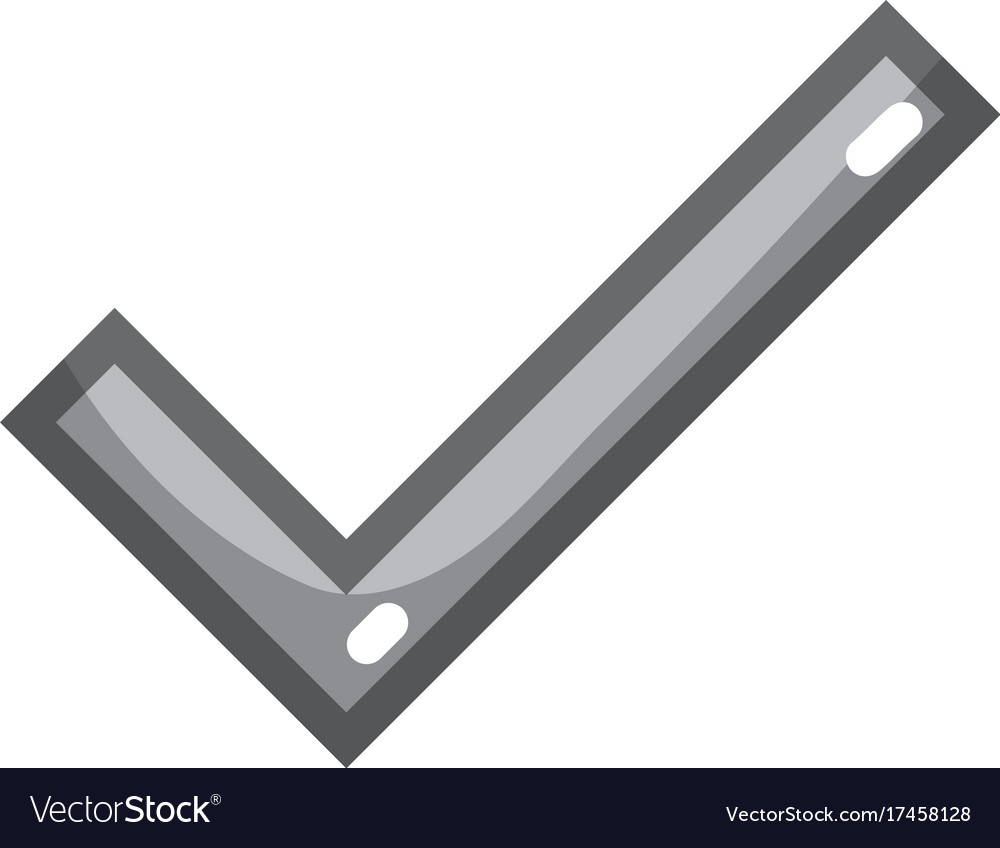 Grayscale check symbol to correct option icon