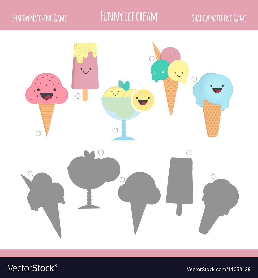 Ice Cream Shadow Matching Game