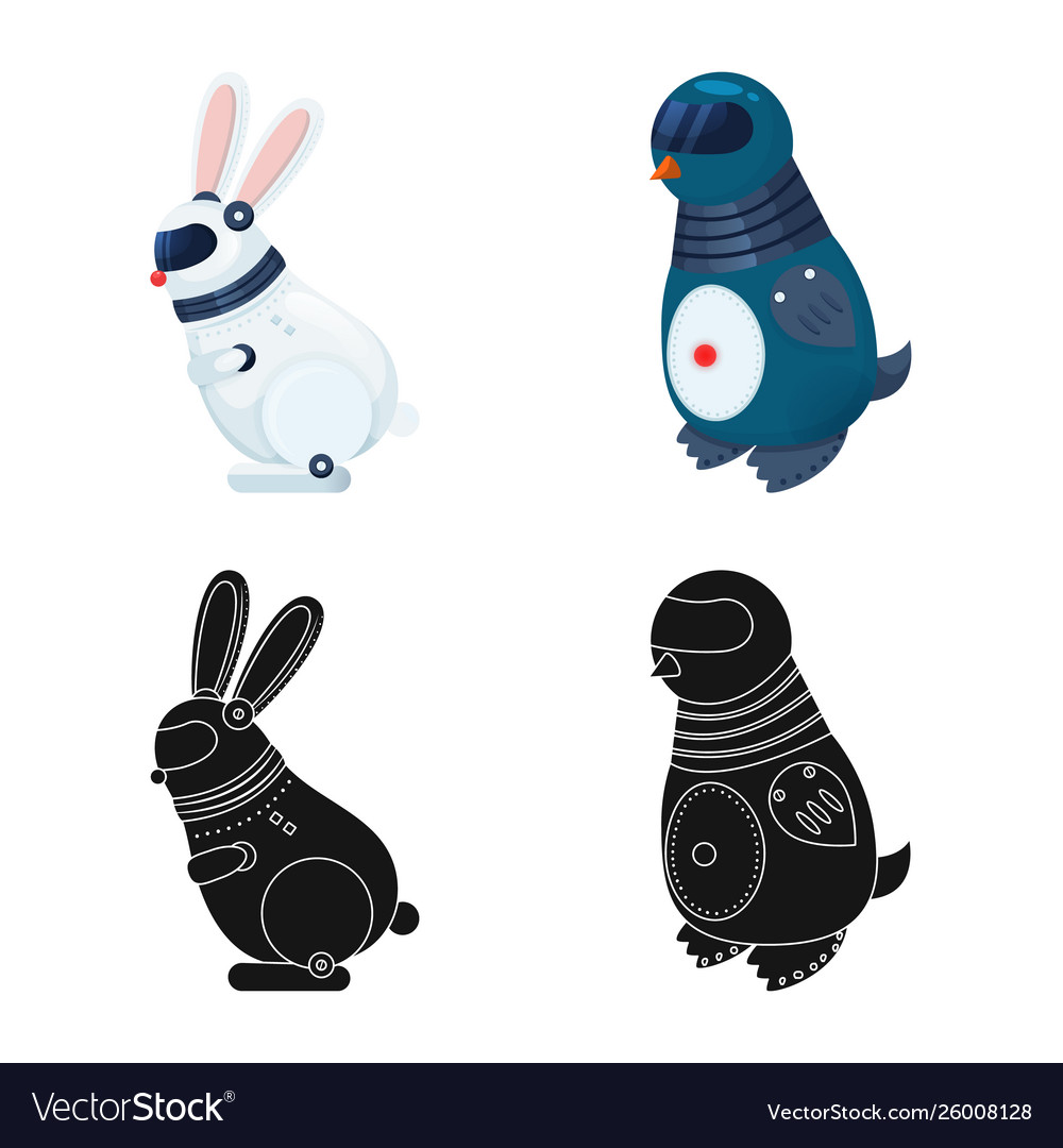 Isolated object toy and science icon set