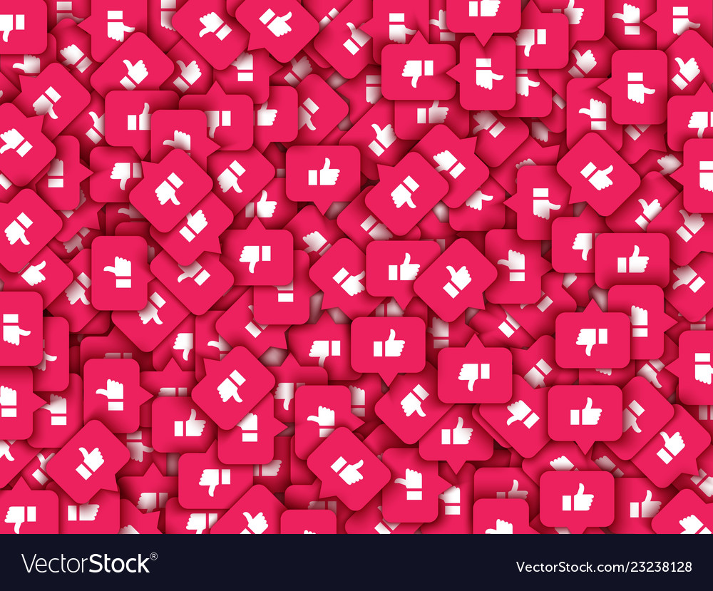 Like thumbs up icons web buttons pattern