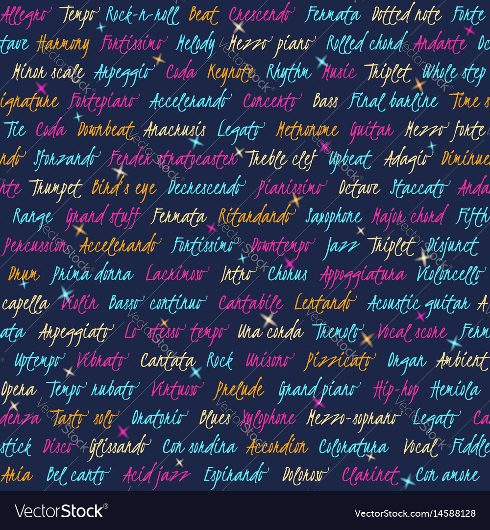 Musical Pattern with Text