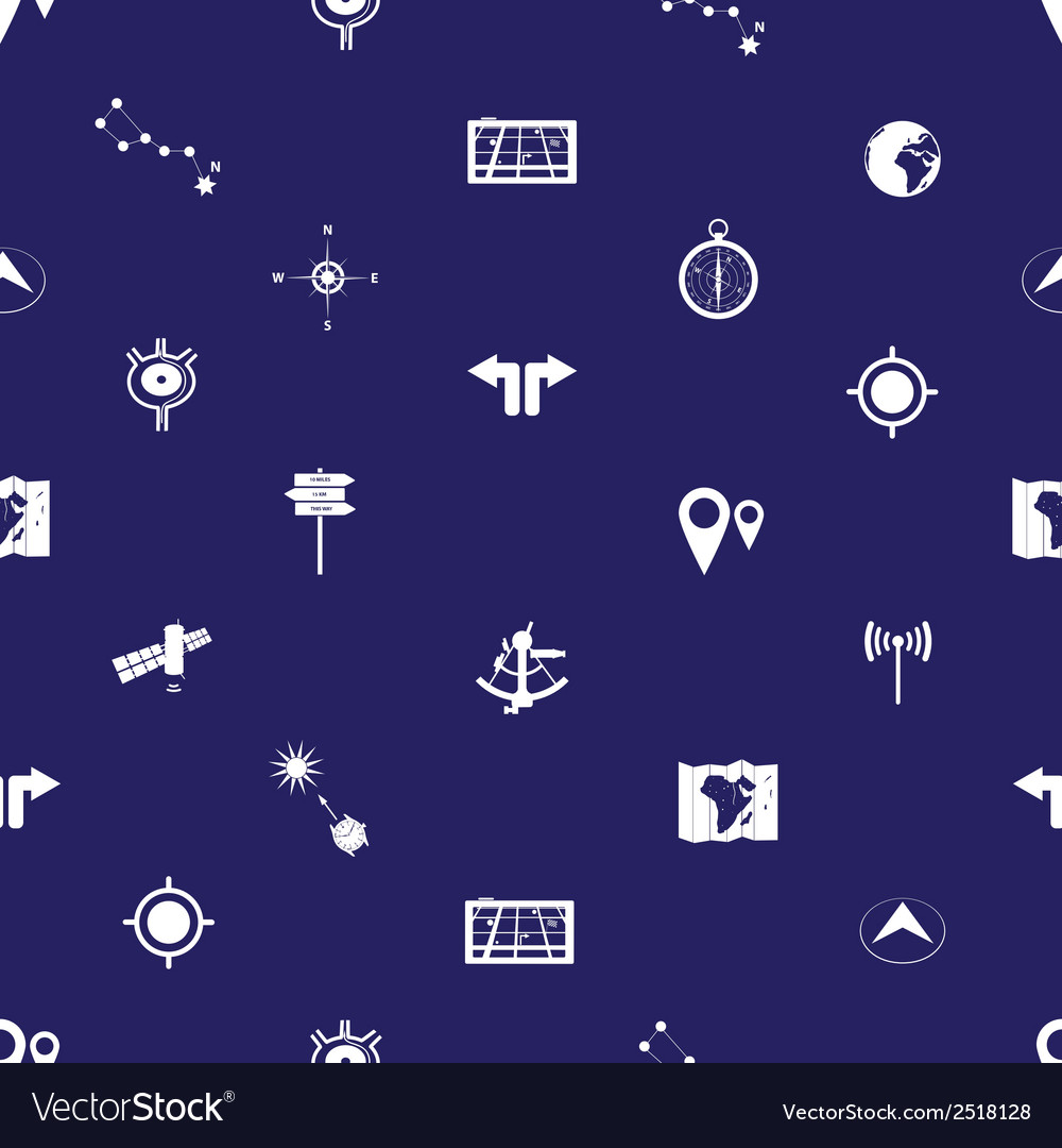 Navigation icons pattern eps10