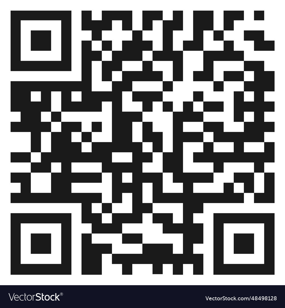 Qr code template personal data or web link Vector Image