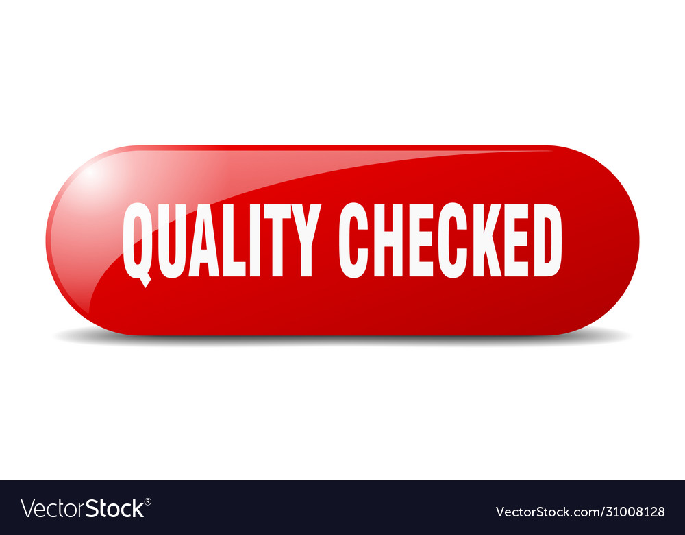 Quality checked button sign key