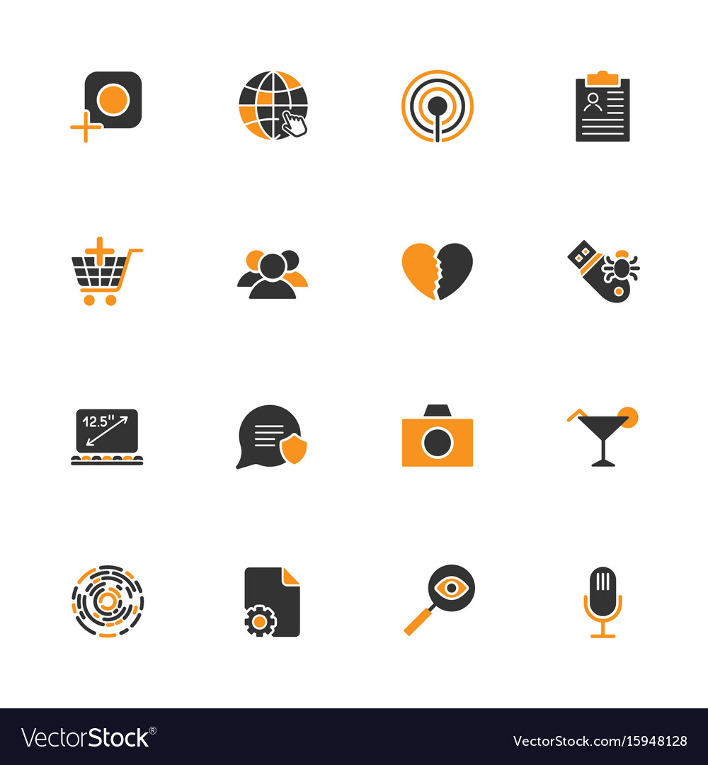 Simple ui icons for app sites programs