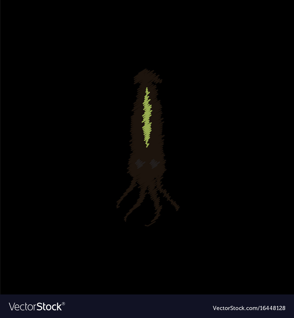 Squid icon simple of in hatching style