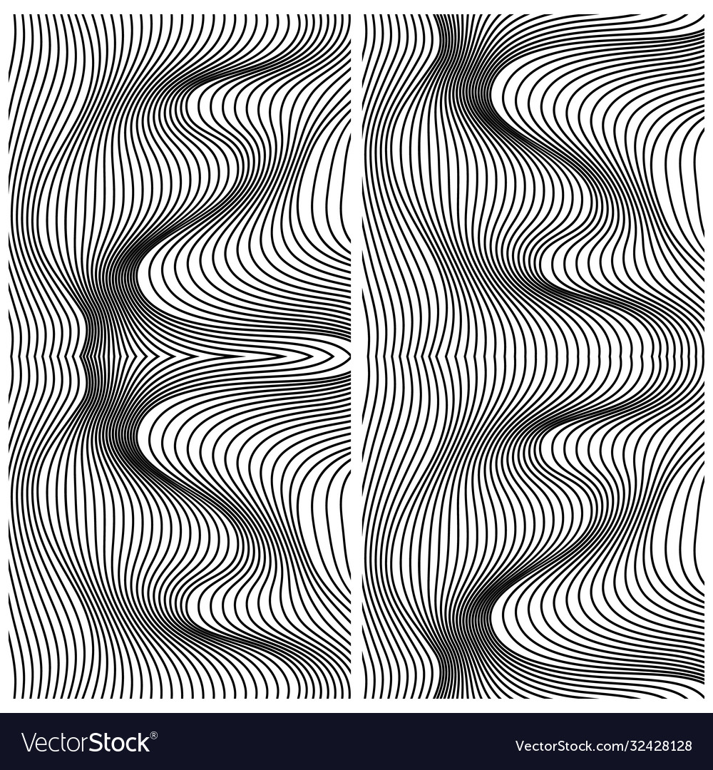 Waves background with distortion effect Vector Image Waves background with distortion effect