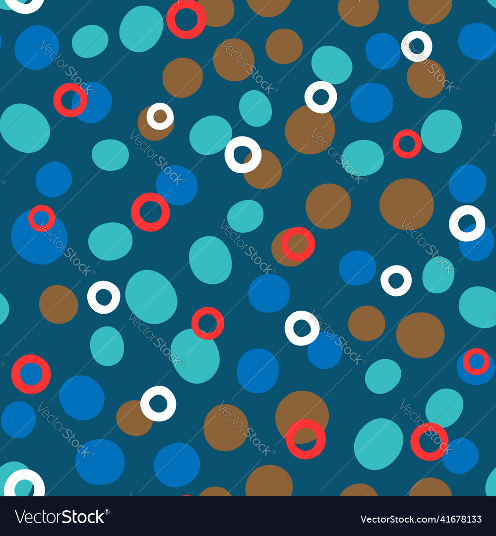 Abstract seamless pattern with round elements vector image Abstract seamless pattern with round elements