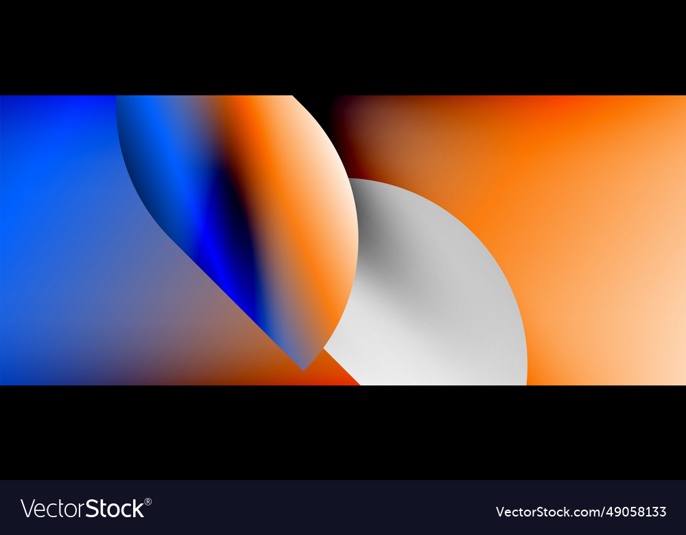 Circles and round shapes with gradients minimal Vector Image Circles and round shapes with gradients minimal