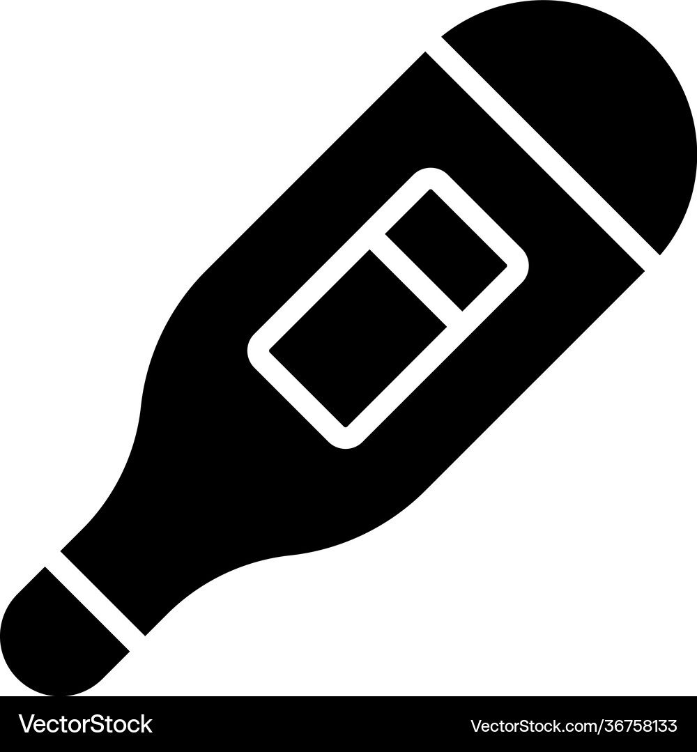 Digital thermometer Royalty Free Vector Image - VectorStock
