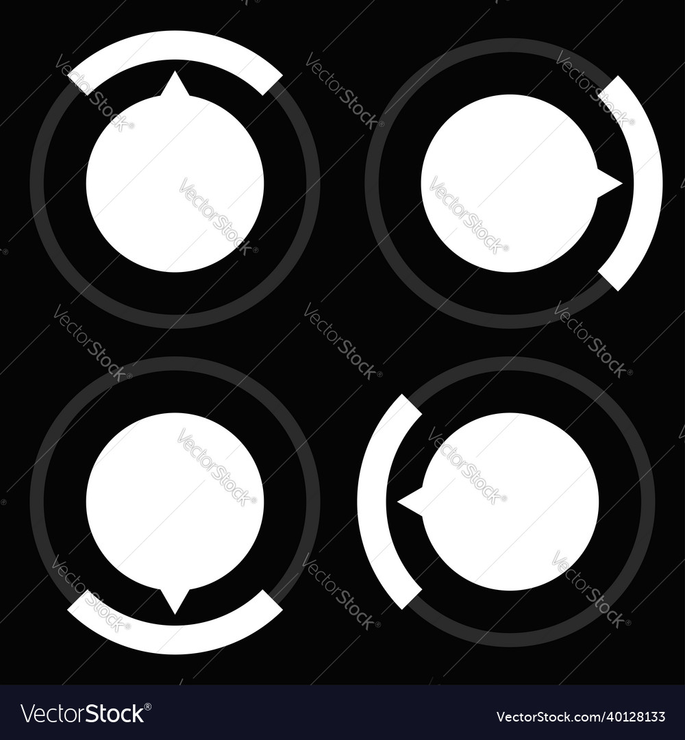 Gauge meter dial icon with different number Vector Image Gauge meter dial icon with different number