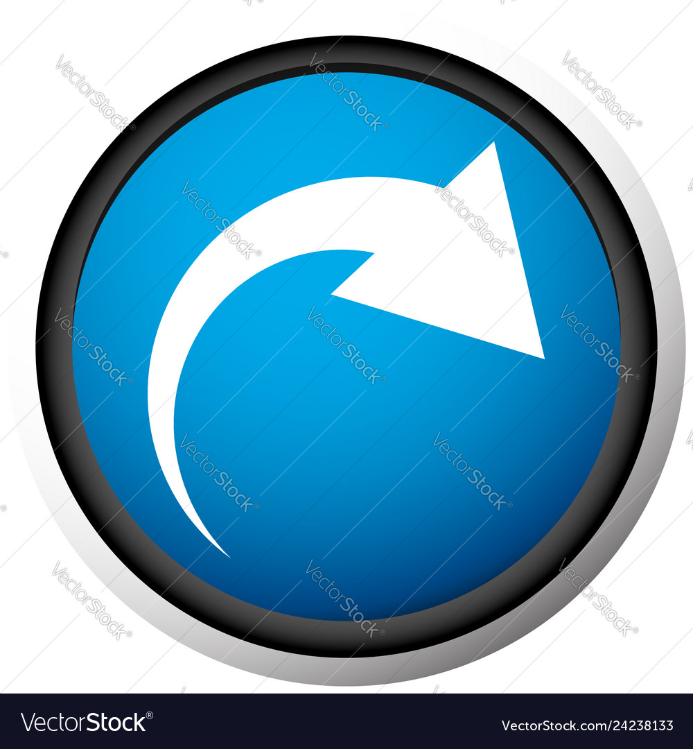 Icon with curved arrow fold twist rotate concept vector image Icon with curved arrow fold twist rotate concept
