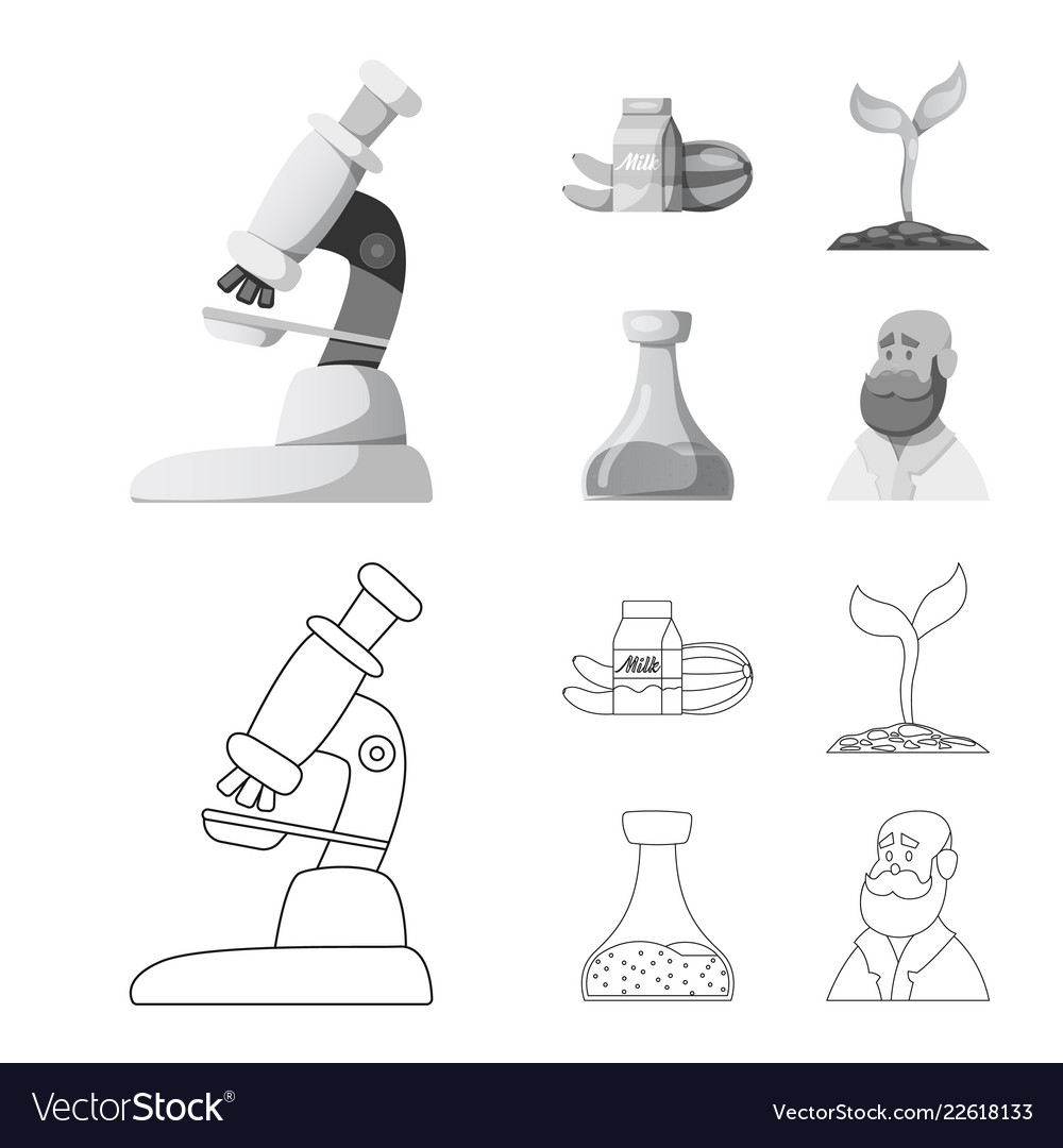 Isolated object of and symbol collection vector image Isolated object of and symbol collection