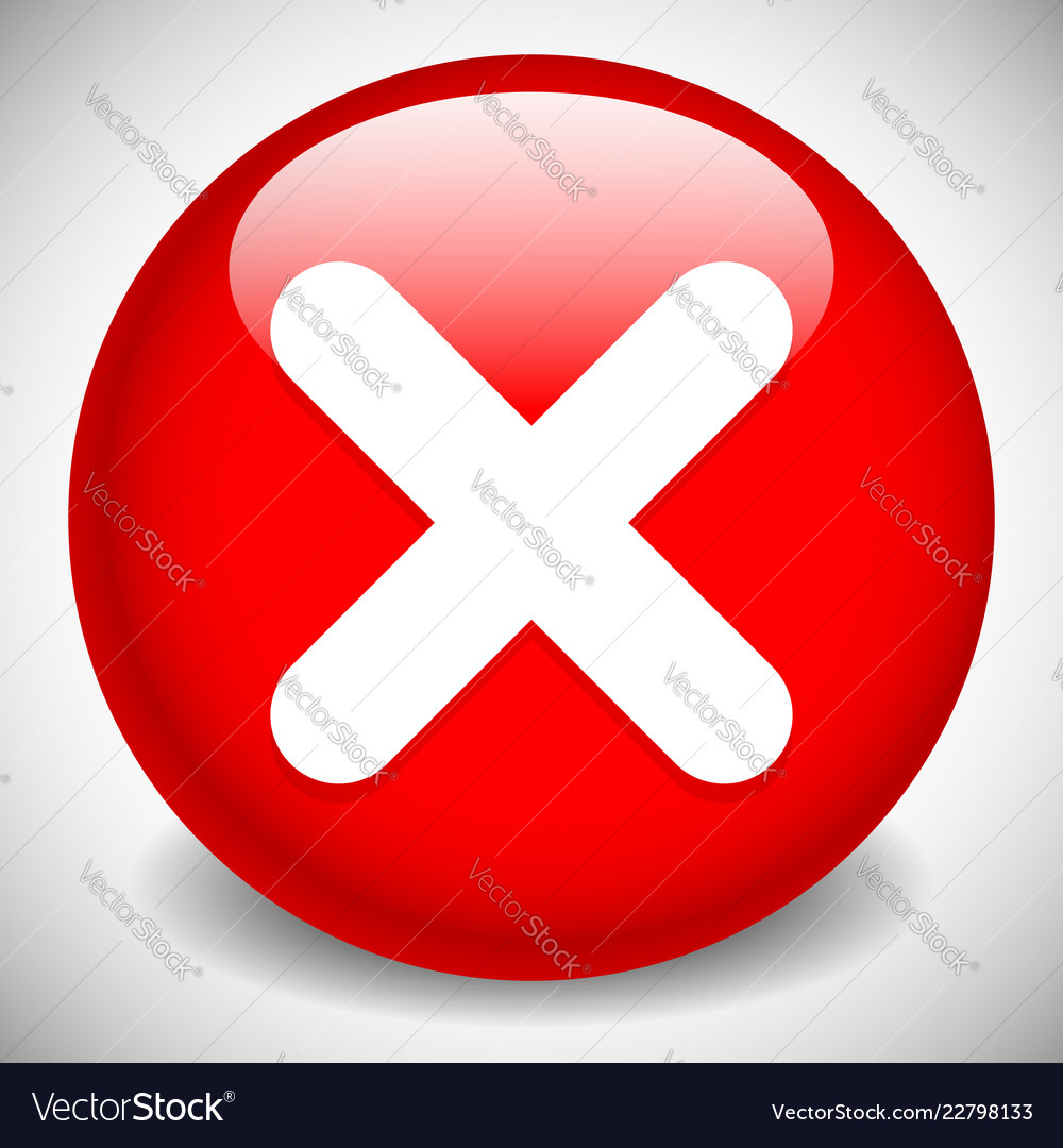 Red X Shape - Delete/Remove Icon