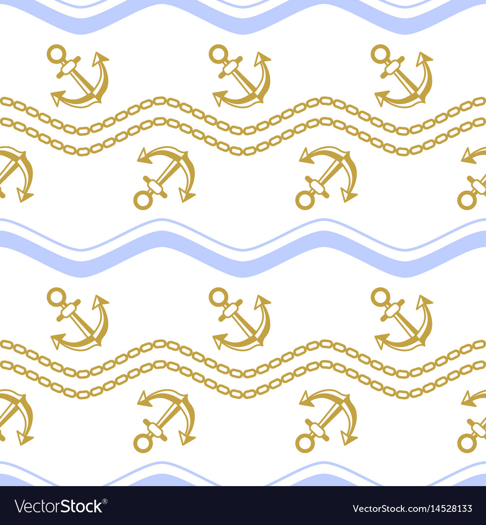 Seamless pattern with stripes and chains ongoing
