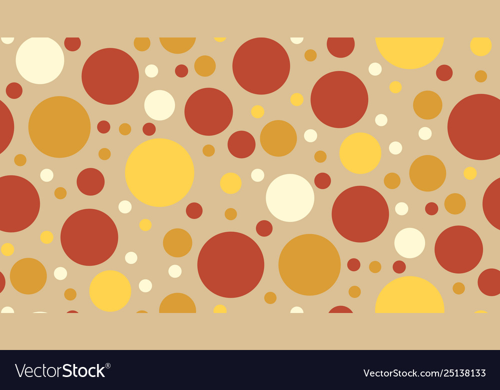 Seamless repeating pattern colored circles vector image Seamless repeating pattern colored circles