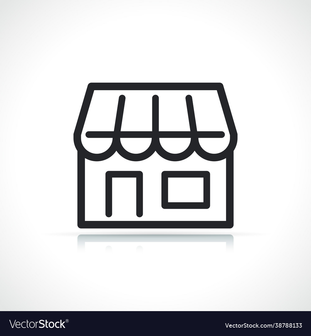 Store or shop line icon Royalty Free Vector Image