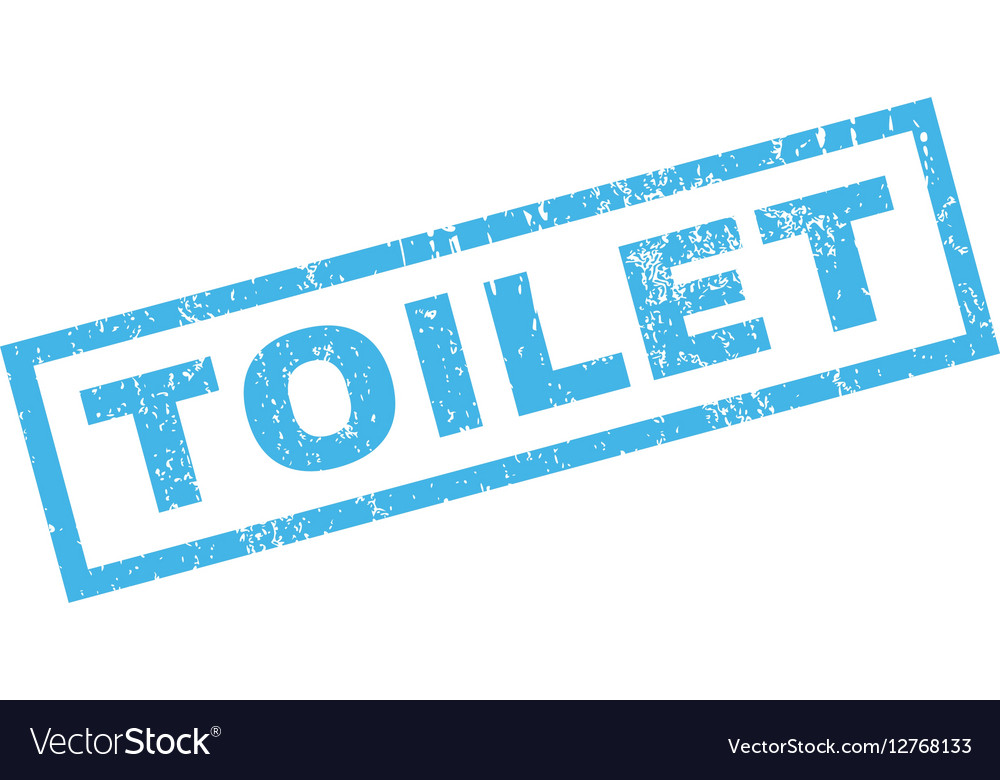 Toilet rubber stamp