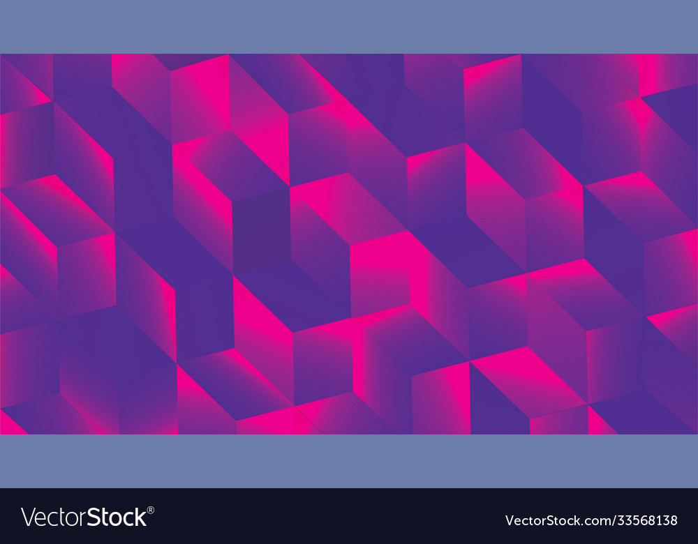 Abstract colored background with cubes vector image Abstract colored background with cubes