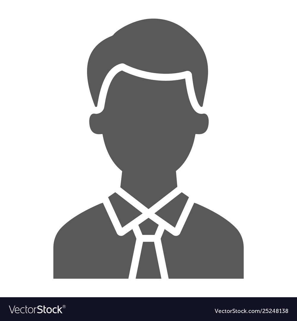 Advocate glyph icon justice and law person sign Vector Image