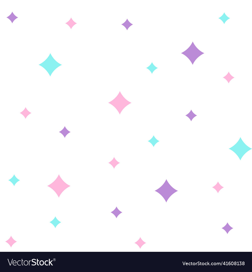 Background seamless pattern of crystals stars Vector Image