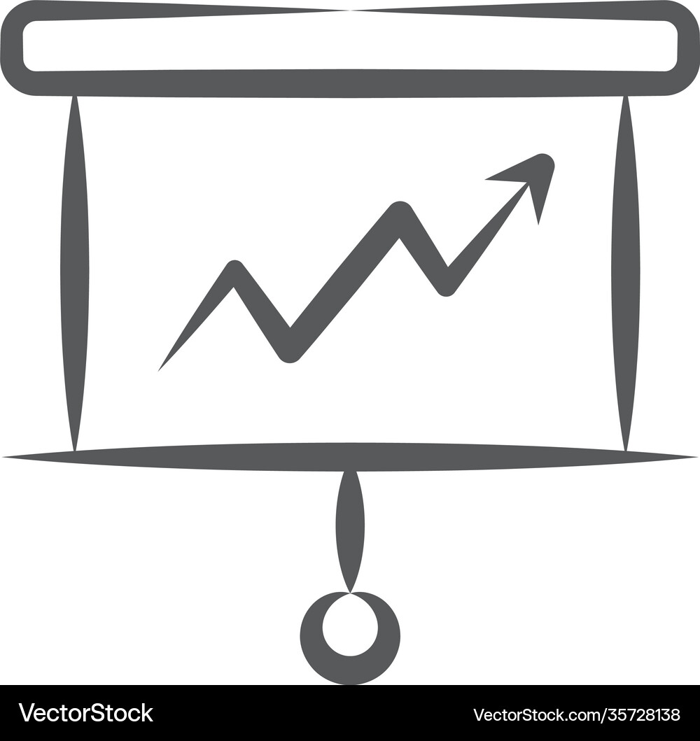 Business graphical presentation Royalty Free Vector Image