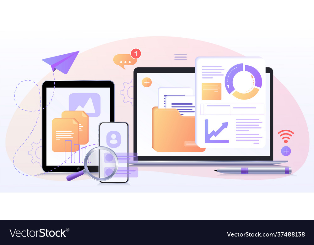 Datenbank zur Prozessklassifikation vector image Datenbank zur Prozessklassifikation